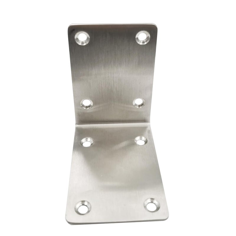 Hyever Stainless Steel L Brackets, 2.7"x2.7"x2" Heavy Duty Corner Braces, 90 Degree Angle Braces for Wood Furniture, Shelves, Beds & DIY Projects, Rust-Resistant Metal Bracket with Screws (Pack of 6) - Image 5